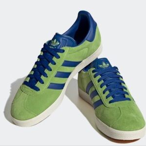 Adidas Gazelle Lime Royal Blue men’s size 9